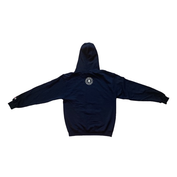 Navy blue hoodie with strings size medium - Picture 2 of 2